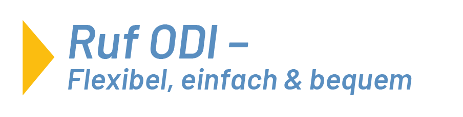 ODI wir4mobil - Schriftzug Ruf ODI